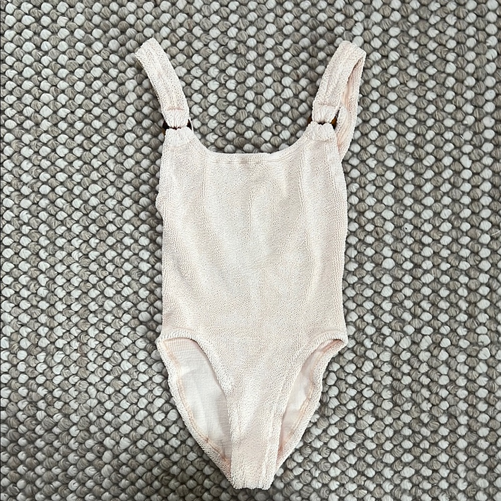Women’s blush Hunza G One Piece Swimsuit